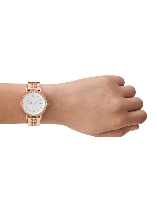 Skagen Pulkstenis Skagen Signatur Sport Lille SKW3136 Rozā apzeltījums