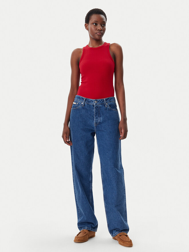 Tommy Hilfiger Tommy Hilfiger Felső WW0WW38635 Piros Slim Fit