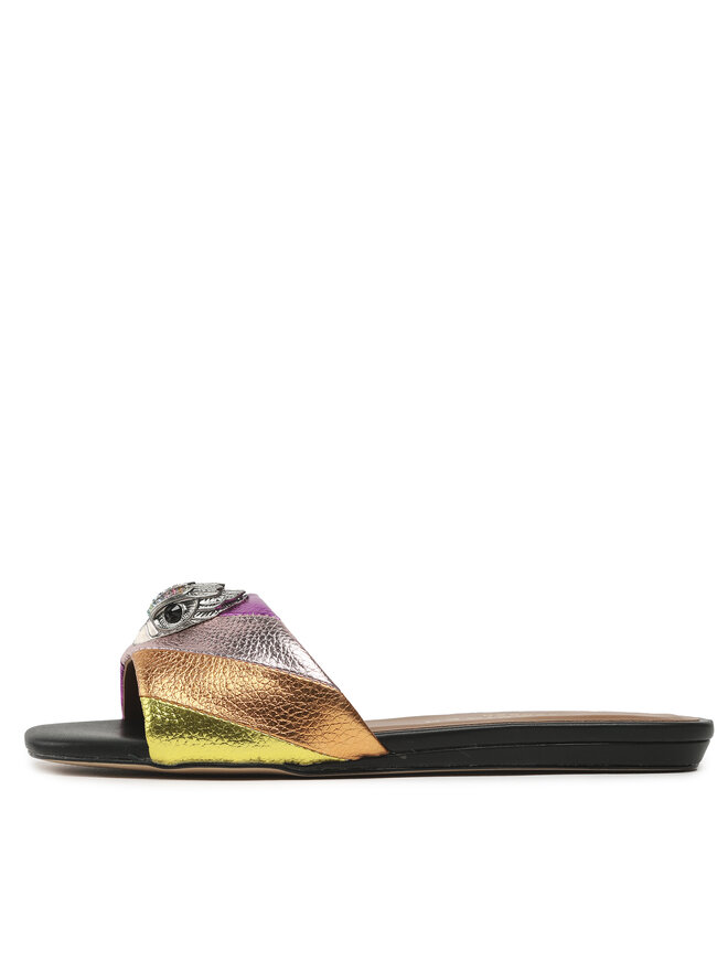 Kurt Geiger Klapki Kurt Geiger Kensington Flat Sandal 8496169109 Kolorowy
