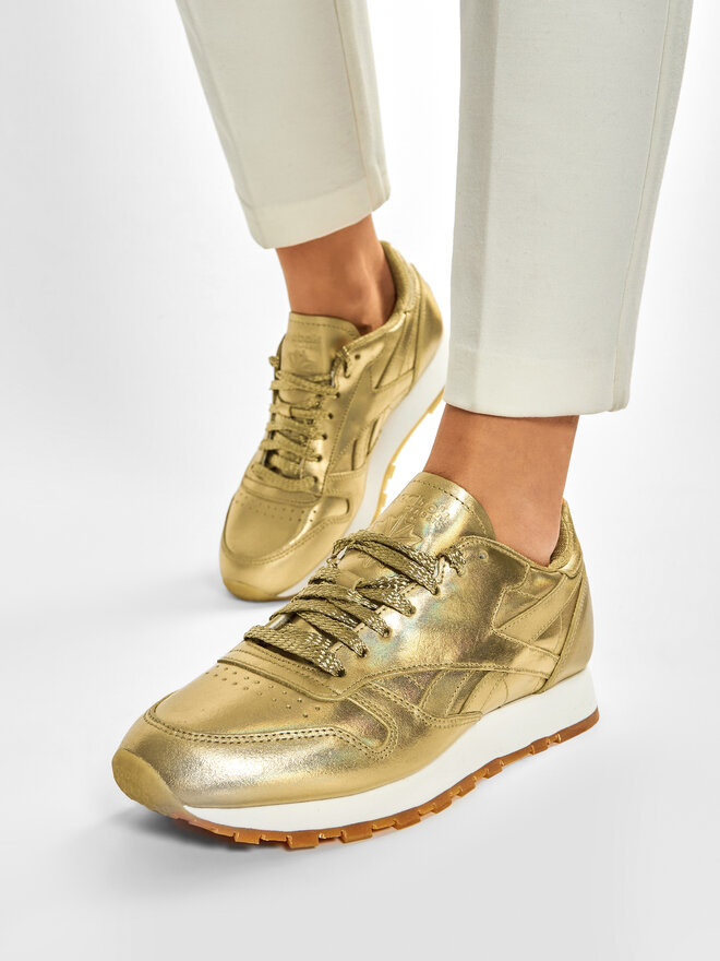 Reebok Sneakersy Reebok Cl Leather Mu FX7194 Zlatá