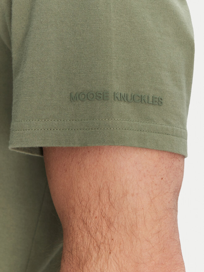 Moose Knuckles Moose Knuckles Футболка Conway M15MT760 Зелений Regular Fit