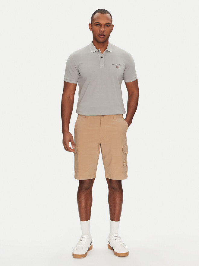Napapijri Napapijri Poloshirt Elbas NP0A4GDL Grau Regular Fit