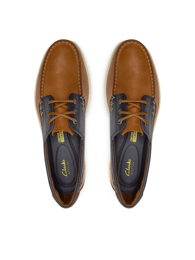 Clarks Polobotky Clarks Bratton Boat 26176097 Hnědá