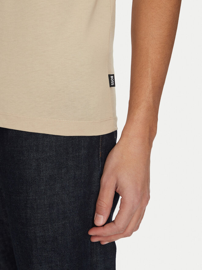 BOSS BOSS T-Shirt Thompson 01 50468347 Beige Regular Fit