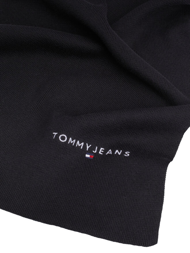 Tommy Hilfiger Šál Tommy Hilfiger Linear Logo AM0AM12649 Černá