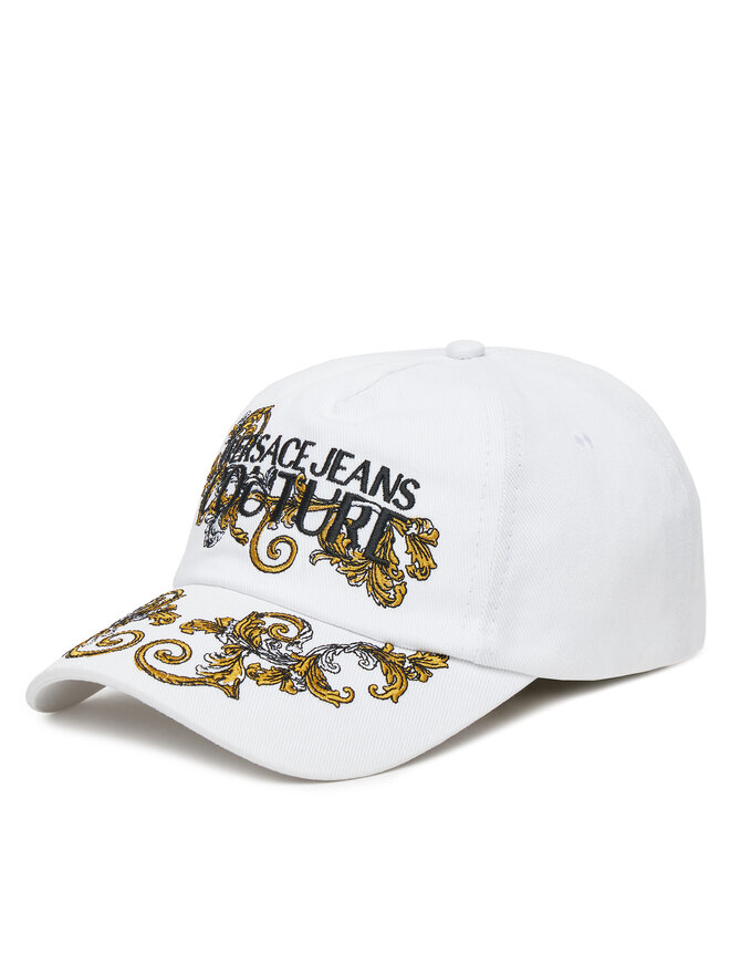 Versace Jeans Couture Шапка с козирка Versace Jeans Couture 78VAZK17 Бял