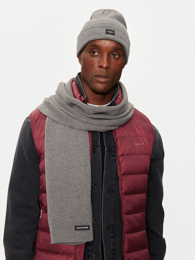 Jack&Jones Набір Шарф і Шапка Jack&Jones 12102728 Сірий