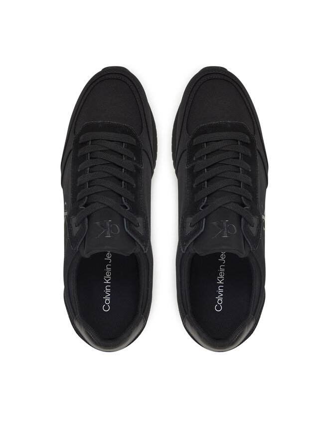 Calvin Klein Jeans Sneakers Calvin Klein Jeans Runner Sock Laceup Mg Canvas YM0YM01217 Schwarz