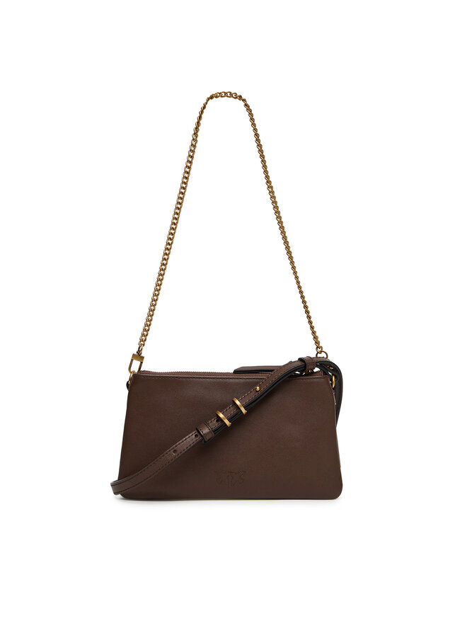 PINKO Handtasche PINKO Double Mini Al 25-26 PLTT 105359 A0QO Braun