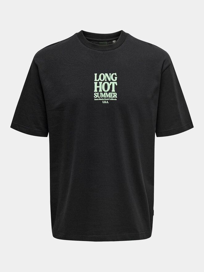 Only & Sons Only & Sons T-Shirt Kenny 22028736 Μαύρο Relaxed Fit