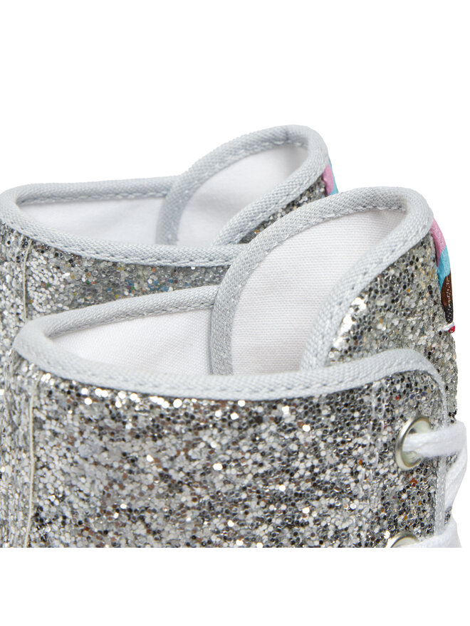 Converse Боти Converse Chuck 70 De Luxe Heel Pride A06028C Сребрист