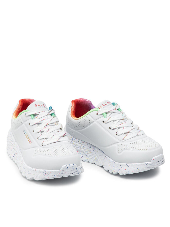 Skechers Сникърси Skechers Rainbow Speckle 310456L/WMLT Бял