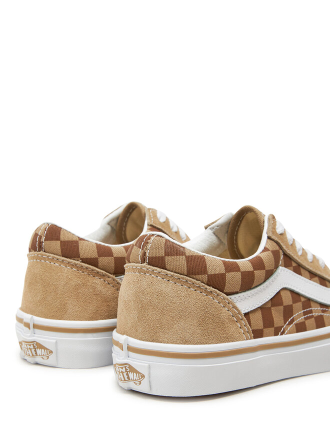 Vans old skool lite checkerboard sneaker yellow new arrivals