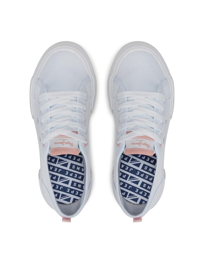 Pepe Jeans Teniși Pepe Jeans Brady Basic G PGS30604 Alb