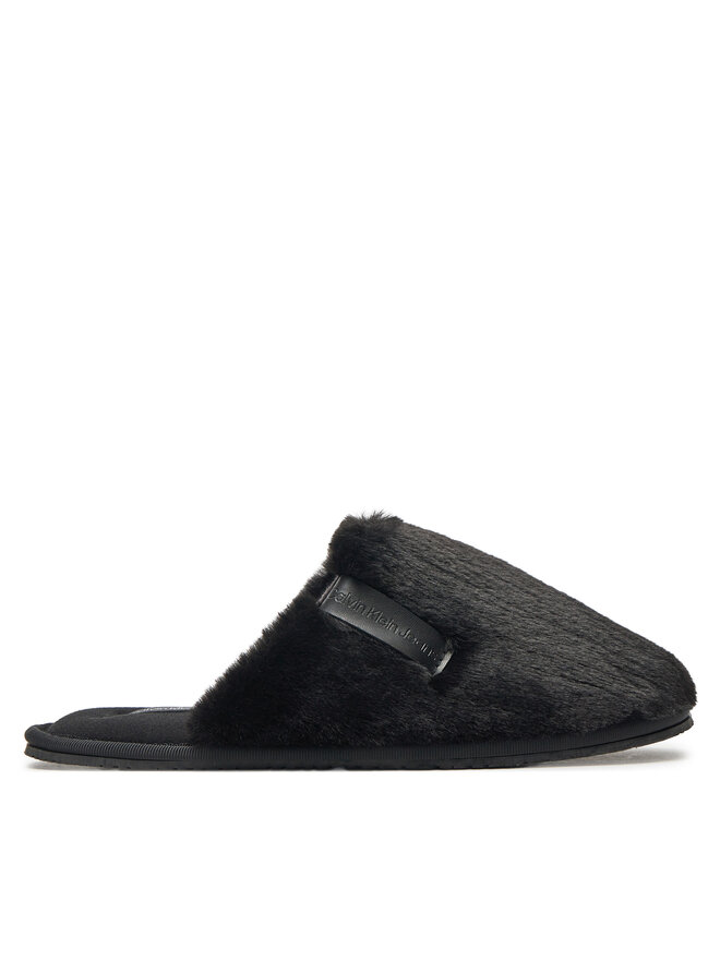 Calvin Klein Jeans Тапочки Calvin Klein Jeans Hotel Slipper Fur After Glow YW0YW01593 Чорний