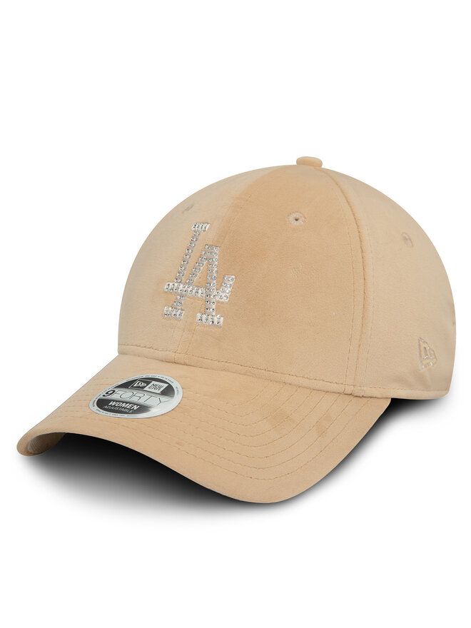 New Era Бейсболка New Era Velour Diamante LA Dodgers 9FORTY 60580871 Бежевий