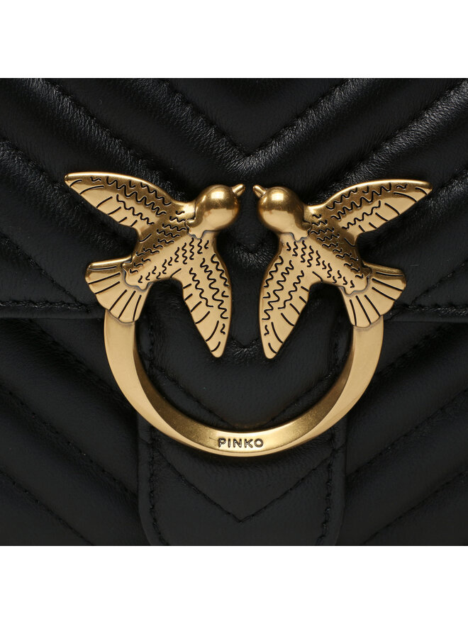 PINKO Handtasche Pinko Love One Classic Dc. PE 23 PLTT 100941 A0GK Schwarz
