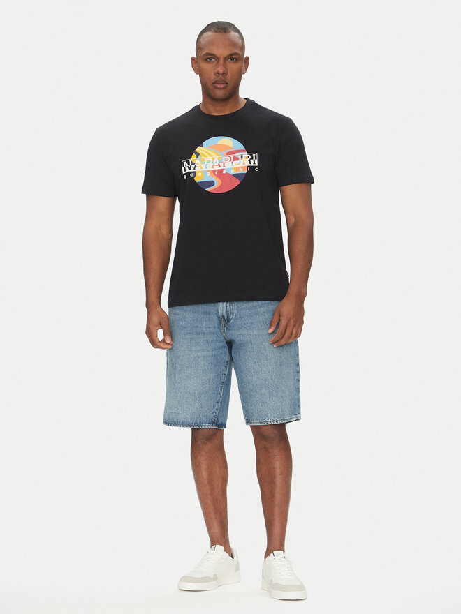 Napapijri Napapijri T-Shirt S-Valdor NP0A4IE6 Μαύρο Regular Fit