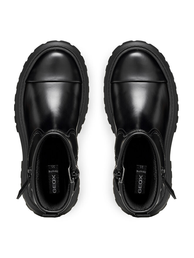 Geox Stiefeletten Geox J Maquinnens Girl J66M6B 000CN C9999 M Schwarz