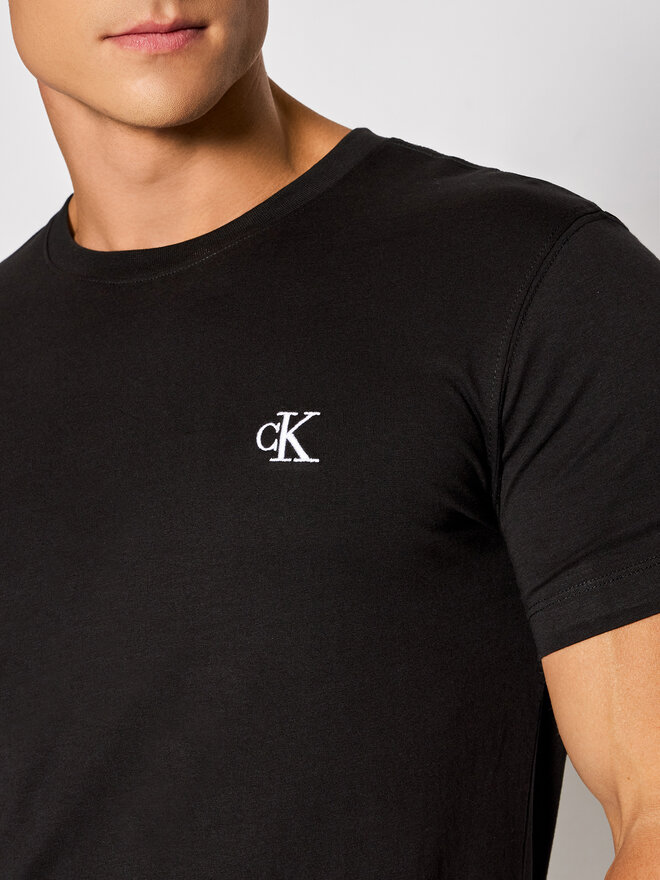 Calvin Klein Jeans Calvin Klein Jeans T-Shirt Tee Shirt Essential J30J314544 Μαύρο Slim Fit