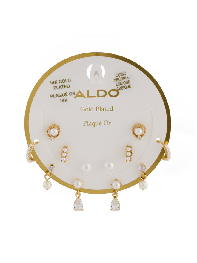Aldo Набір з 6 пар сережок Aldo Venue 13995096 Золотий