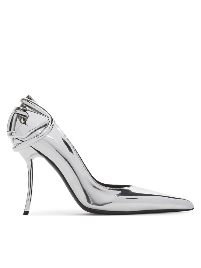 Diesel Pantofi cu toc subțire Diesel D-Ten&Half P Y03426P1660 Argintiu