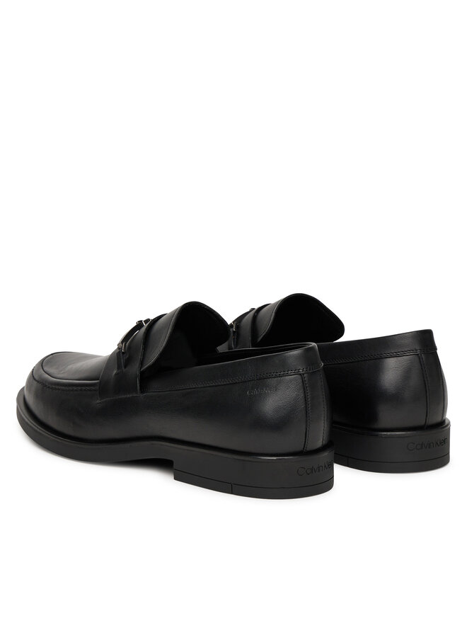 Calvin Klein Slipper Calvin Klein Flex Dress Loafer W/Bit Lth HM0HM01894 Schwarz