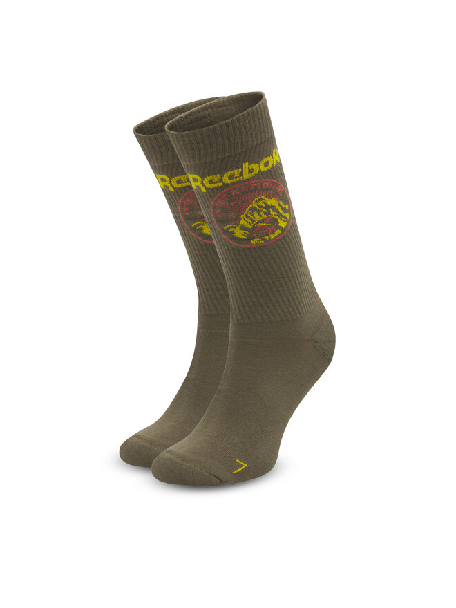 Reebok Дълги чорапи unisex Reebok CL Outdoor Sock HD9946 Каки