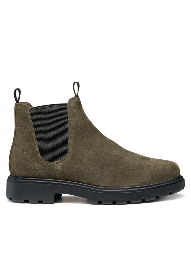 Geox Kotníková obuv s elastickým prvkem Geox U Spherica Ec7 U46FRA 00022 C3009 Khaki