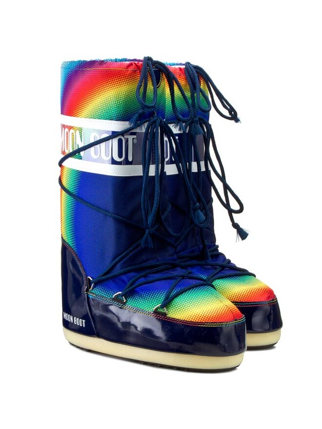 Stivali da neve Moon Boot New Rainbow 2.0 14019600001 Multicolor Blue escarpe