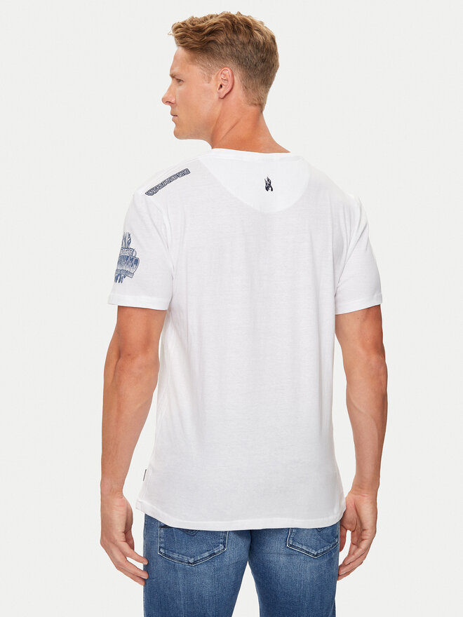 Brave Soul Brave Soul T-shirt MTS-149SKEN Bijela Regular Fit