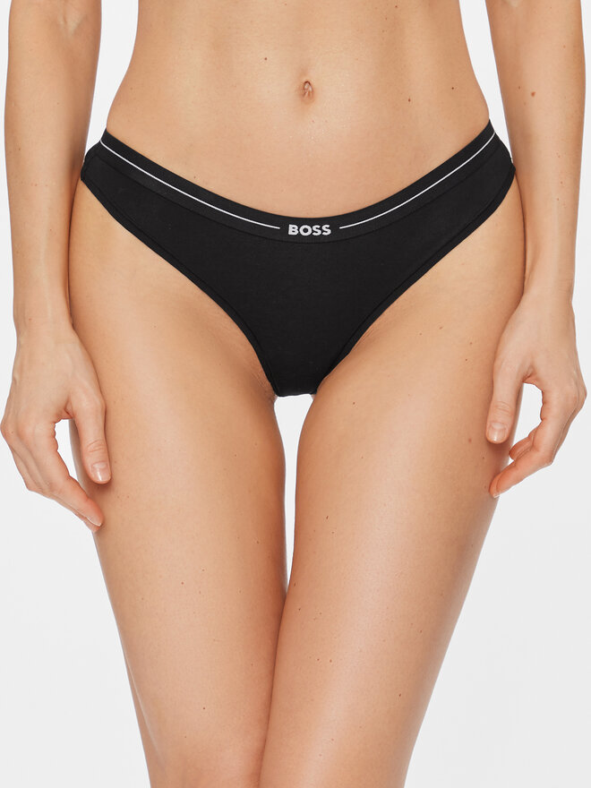 BOSS Boss 3er-Set Stringtangas 50510030 Schwarz