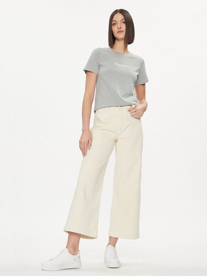Pepe Jeans Pepe Jeans Marškinėliai Wendy PL505480 Žalia Regular Fit
