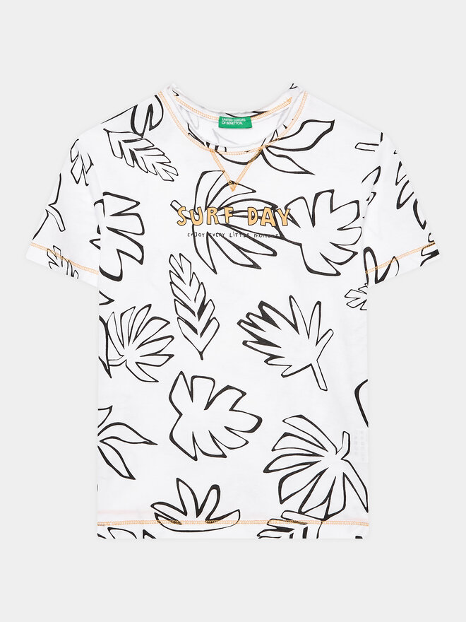 United Colors Of Benetton United Colors Of Benetton Футболка 34D3G109I Білий Regular Fit