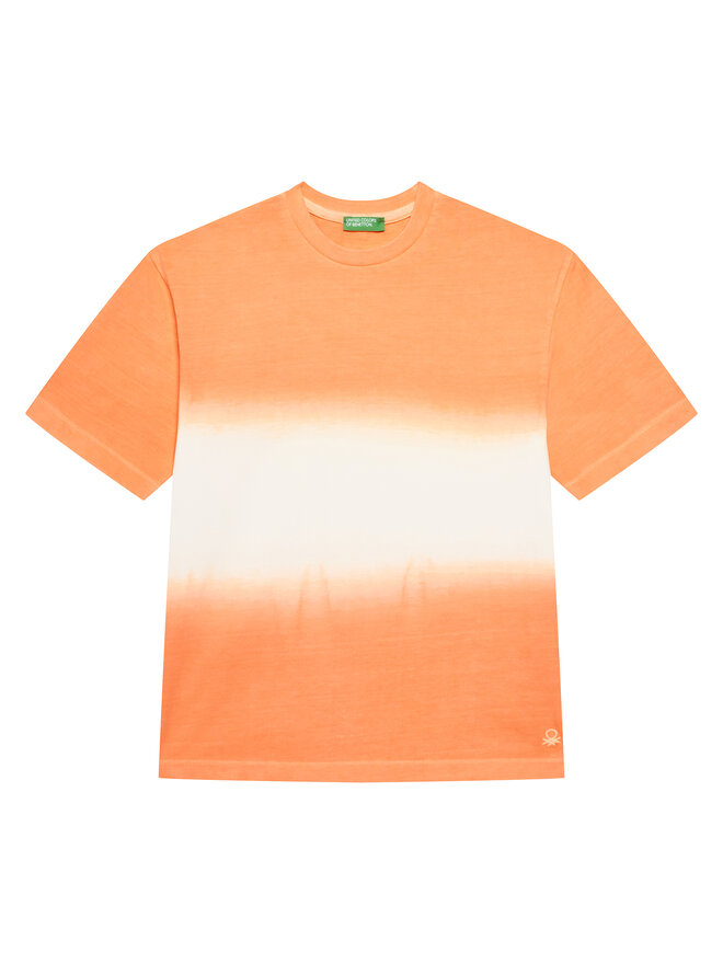 United Colors Of Benetton United Colors Of Benetton Marškinėliai 3NPDC10OL Oranžinė Regular Fit