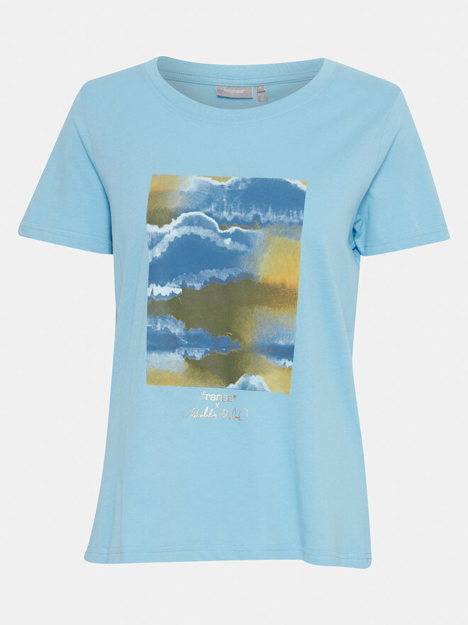 Fransa Fransa T-Shirt 20612765 Μπλε Regular Fit