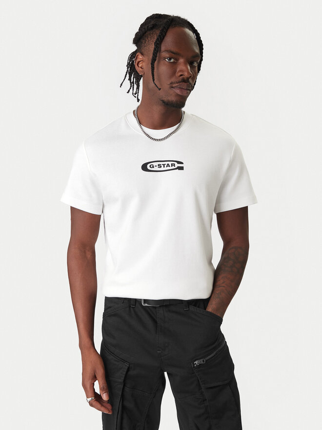 G-Star Raw G-Star Raw T-Shirt Old Skool D25967-C812 110 Weiß Regular Fit