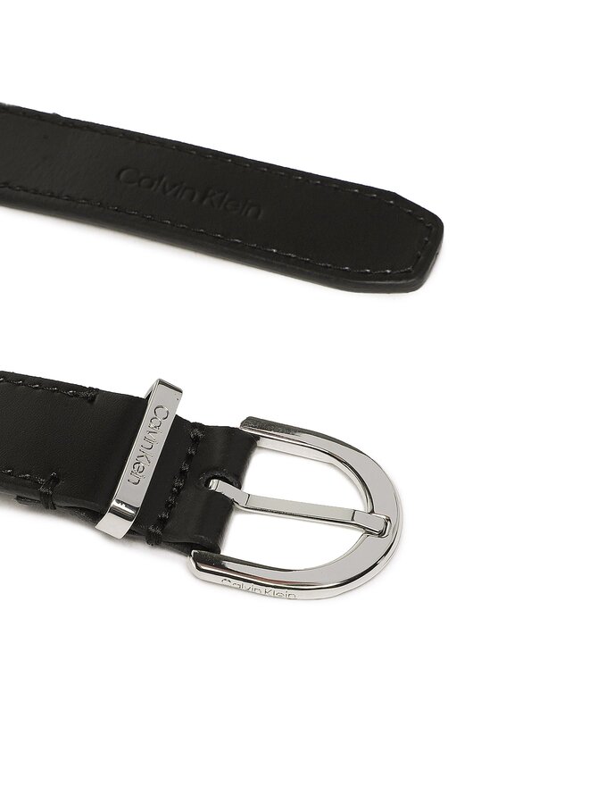 Calvin Klein Damengürtel Calvin Klein Ck Must Metal Loop Rnd Belt K60K610158 Schwarz