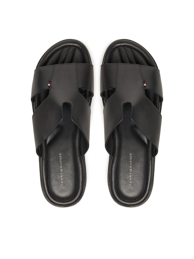 Tommy Hilfiger Papucs Tommy Hilfiger Premium Slipon Lh Sand FM0FM05357 Fekete