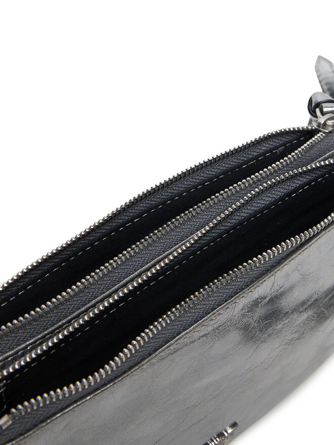 PINKO Ročna torba PINKO Double Mini Al 25-26 PLTT 105359 A2OT Srebrna