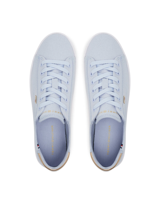 Tommy Hilfiger Zapatillas Tommy Hilfiger Vulc Canvas Lace Up Sneaker FW0FW08647 Celeste