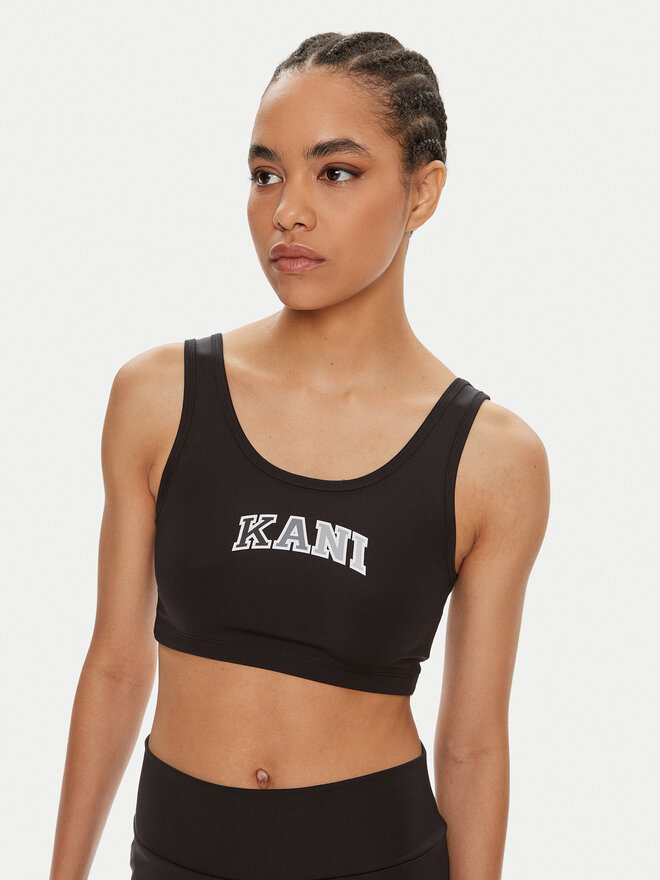 Karl Kani Karl Kani Σουτιέν τοπ Small Serif 6131340 Μαύρο Slim Fit