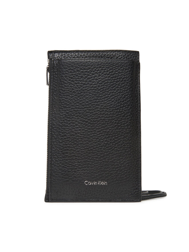 Calvin Klein Τσαντάκι Κινητού Calvin Klein Foil Emboss Phone Crossbody LV04D1037G Μαύρο