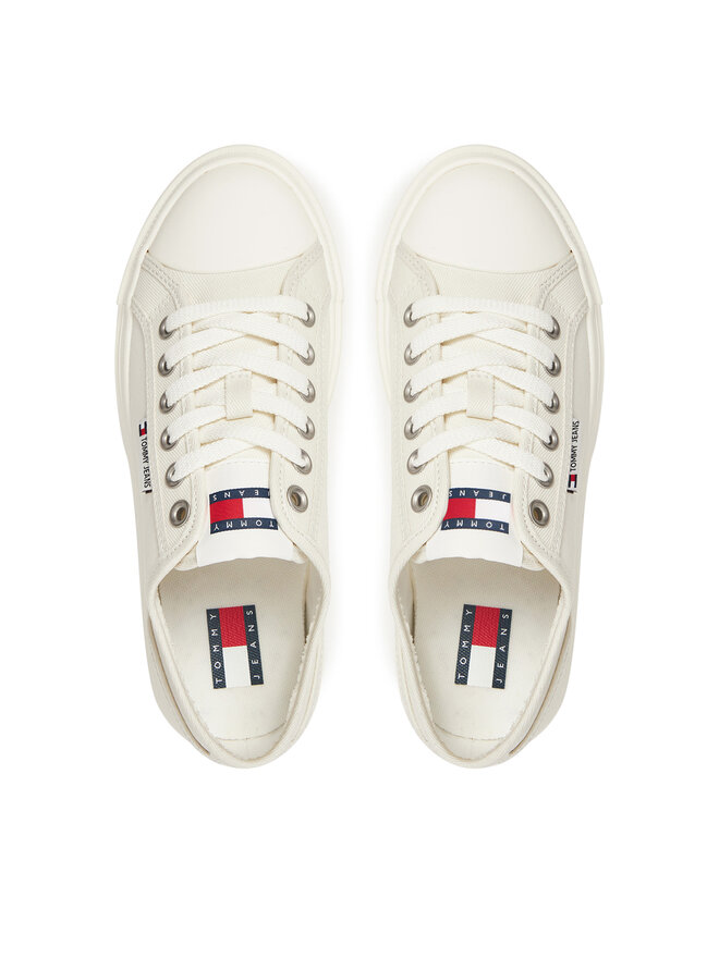 Tommy Jeans Sneakersy Tommy Jeans Tjw Foxing Flatform Lc EN0EN02736 Biały
