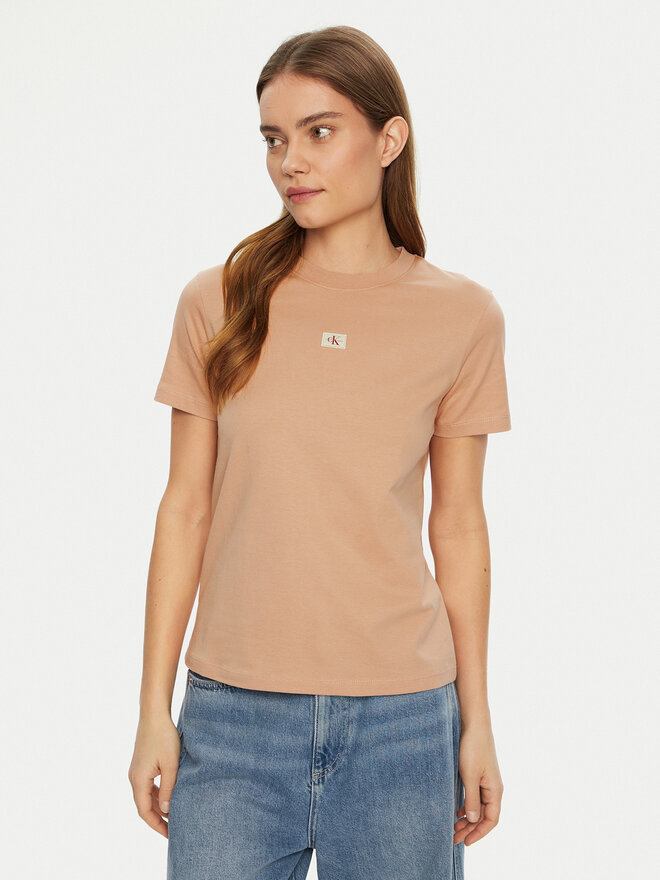Calvin Klein Jeans Calvin Klein Jeans Camiseta J20J225084 Beis Regular Fit