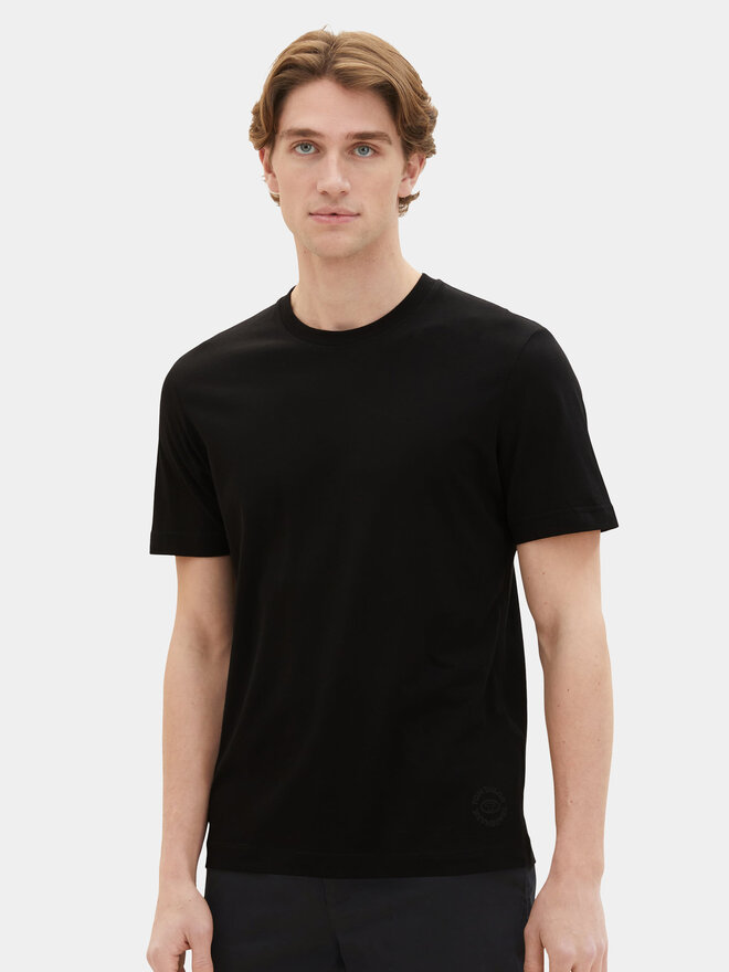 Tom Tailor Tom Tailor 2 marškinėlių komplektas 1037741 Juoda Regular Fit