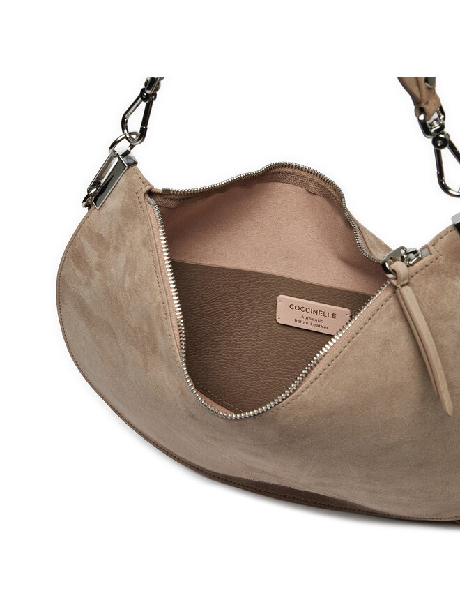 Coccinelle Handtasche Coccinelle QKG Coccinellesunup Suede E1 QKG 13 01 01 Beige