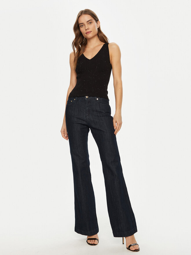 Guess Guess Τοπ W5RR18 Z34O0 Μαύρο Regular Fit