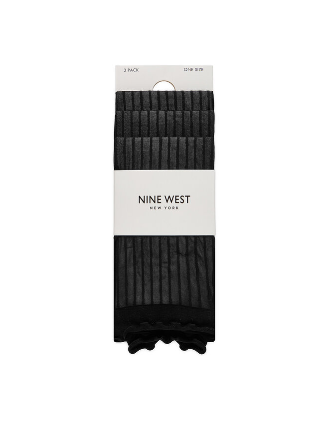 Nine West Lange Socken Nine West CEO_AS_NW_01_Z_AW25 (3-PACK) Schwarz