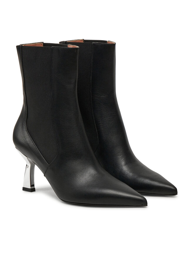 Pollini Botine Pollini SA24107C0LTDT000 Negru